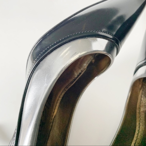 Black and silver Lanvin high heels. Designer shoes size 38.5 - Picture 8 of 11